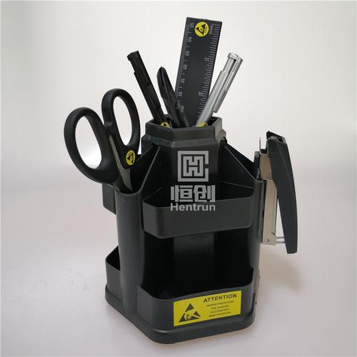 东莞恒创防静电笔筒 黑色防静电文具，守护电子制造安全的桌面细节